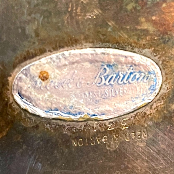 VTG Reed & Barton Epergne Candelabra Silver-Plate Centerpiece Candle Holder MCM - Picture 4 of 5